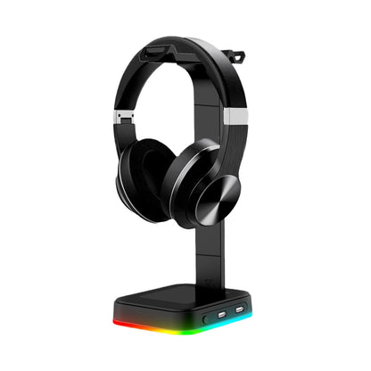 AuraGlow RGB Headphone Stand - 16 Color Modes
